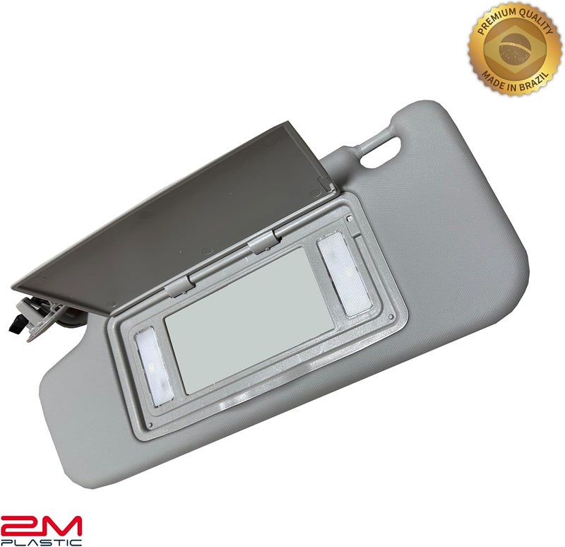 2M PLASTIC Sun Visor Fits for Chevy Cruze 2011-2016 Pair Set Left+Right Gray Titanium 2MPLASTIC (Titanium - Gray + Light) - Image 5